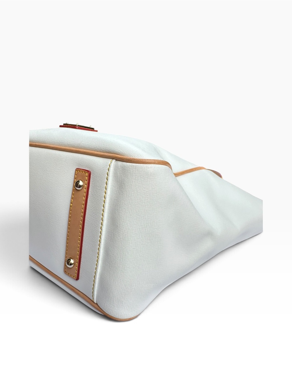 Dooney & Bourke Maddie Shoulder Bag with Tassel. White Saffiano Leather - Picture 7 of 16